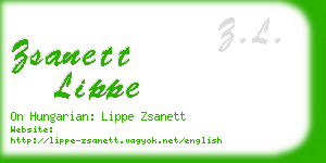 zsanett lippe business card